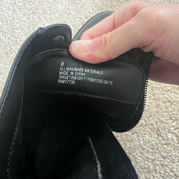 Universal Thread Women’s Black Brie Faux Leather Combat Platform Boots - Picture 14 of 16